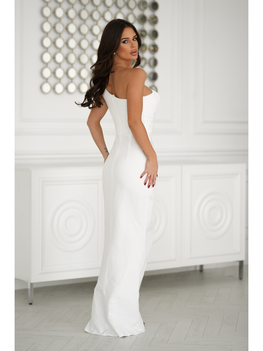 Robe longue model 203794 Bicotone