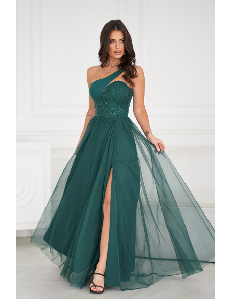 Robe longue model 208533 Bicotone