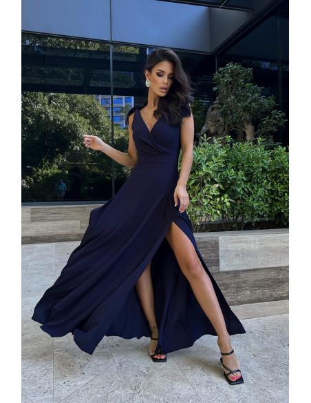 Robe longue model 171420 Bicotone