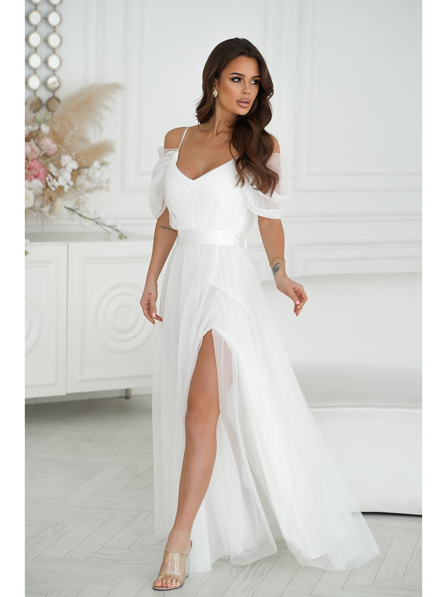 Robe longue model 196092 Bicotone