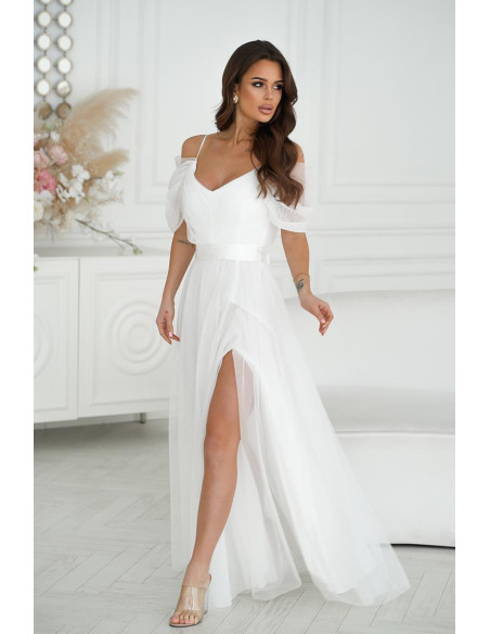 Robe longue model 196092 Bicotone