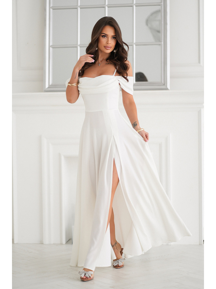 Robe longue model 208193 Bicotone