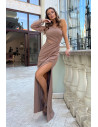 Robe longue model 187650 Bicotone