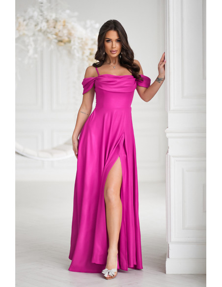 Robe longue model 208195 Bicotone