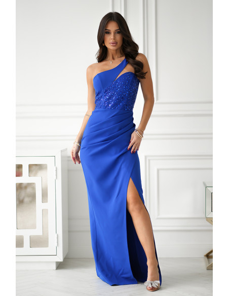 Robe longue model 203797 Bicotone