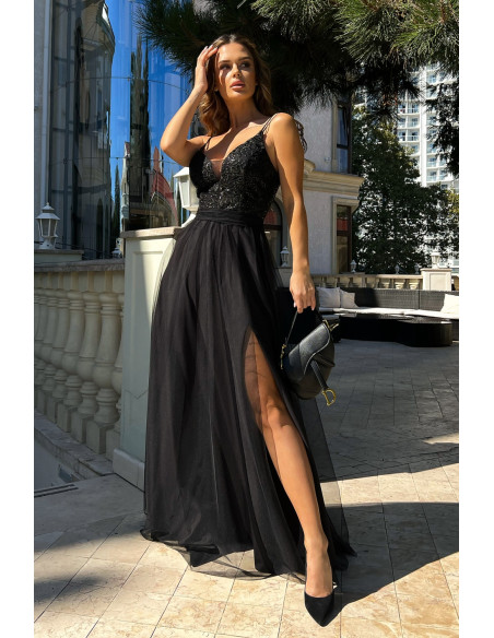 Robe longue model 188220 Bicotone