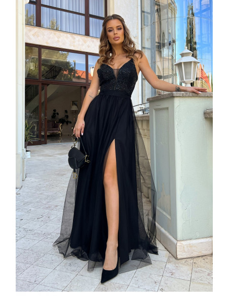 Robe longue model 188220 Bicotone