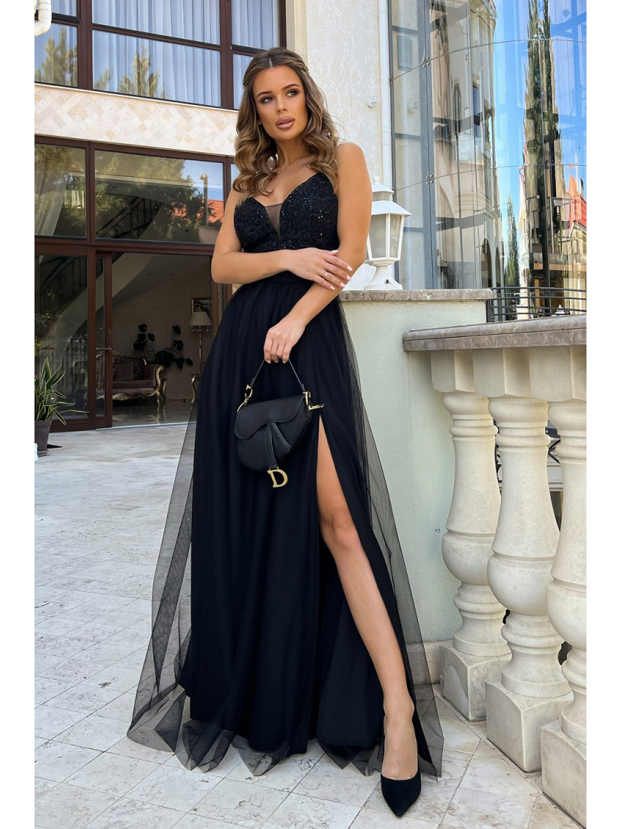 Robe longue model 188220 Bicotone
