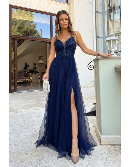 Robe longue model 188223 Bicotone
