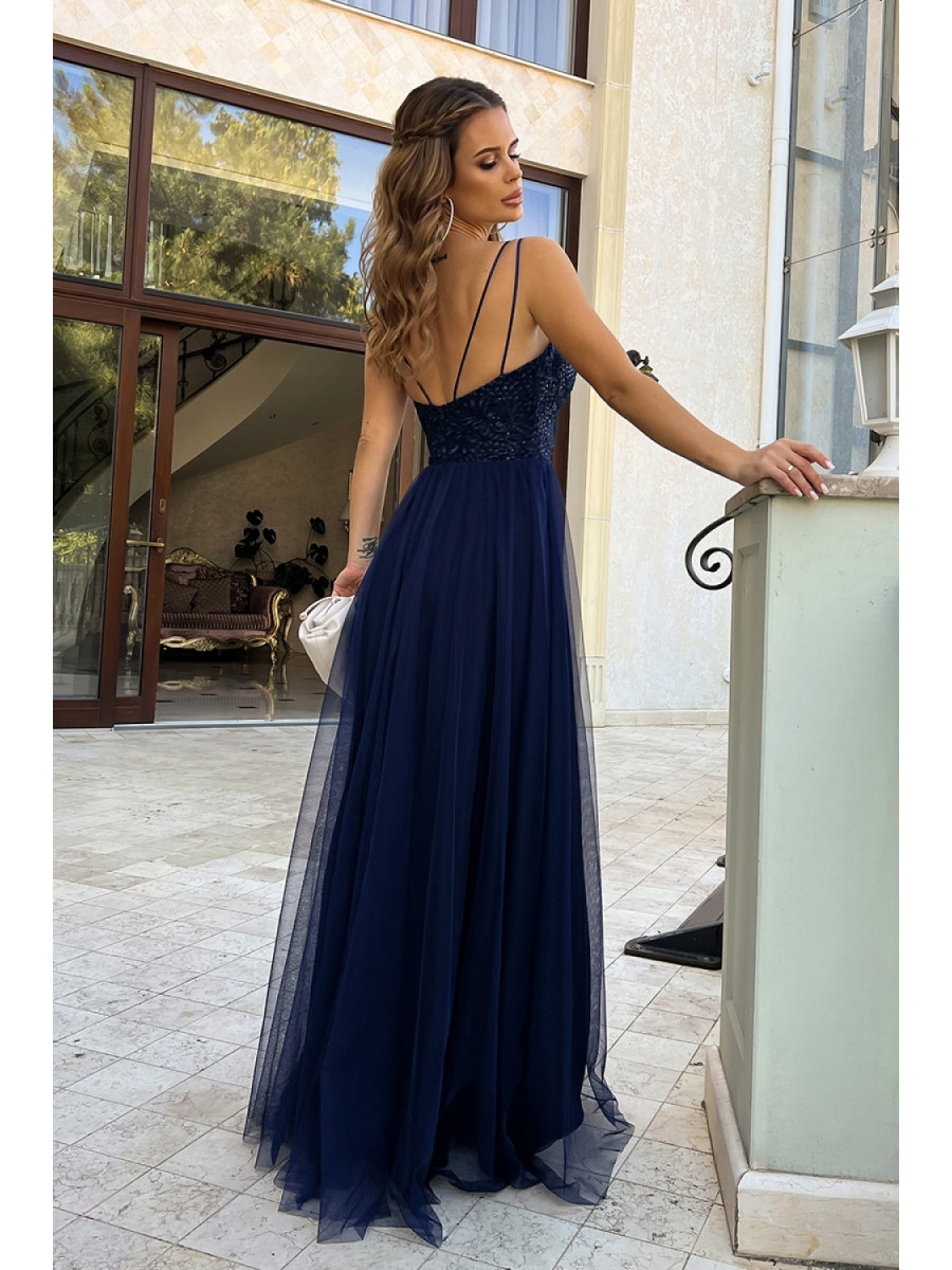 Robe longue model 188223 Bicotone