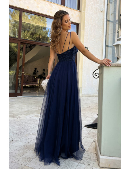 Robe longue model 188223 Bicotone