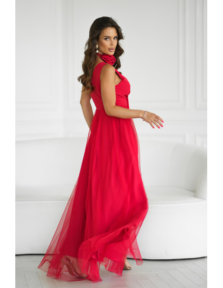 Robe longue model 199324 Bicotone