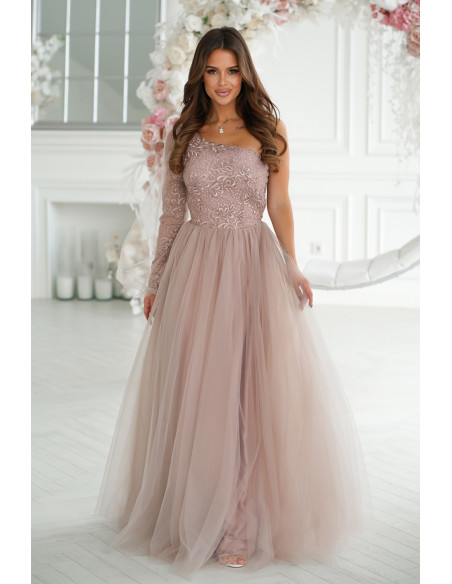Robe longue model 192637 Bicotone