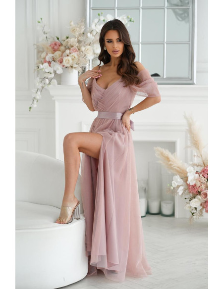 Robe longue model 196095 Bicotone