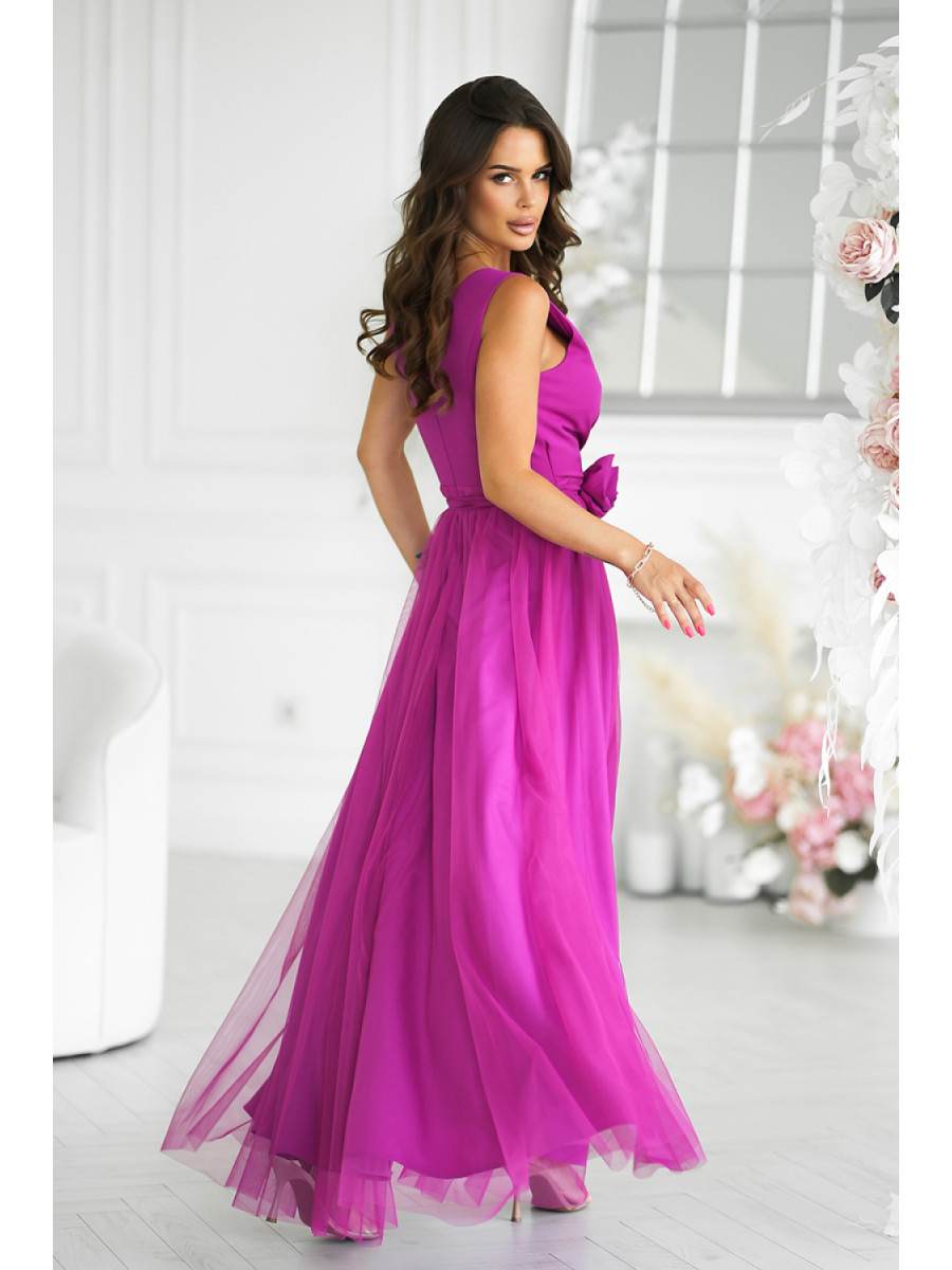 Robe longue model 199325 Bicotone