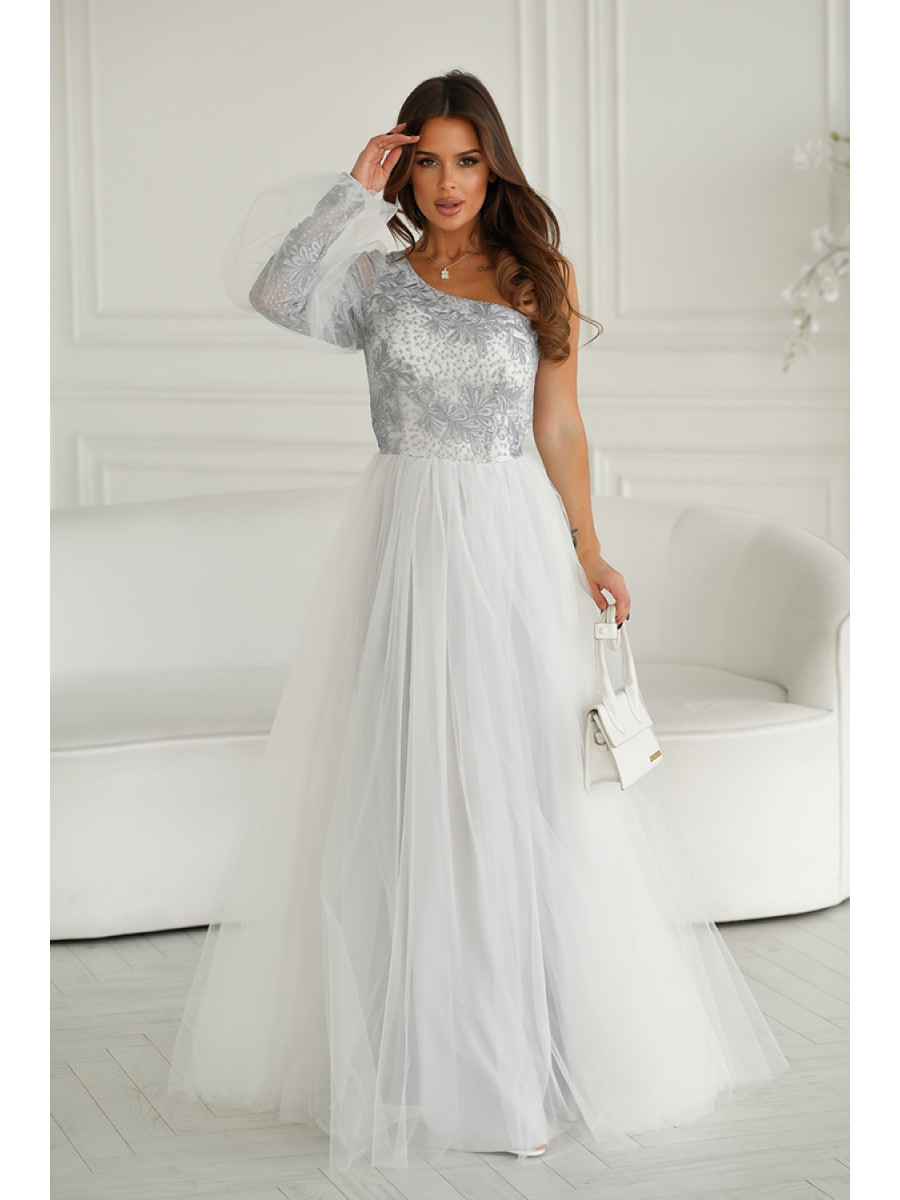 Robe longue model 192638 Bicotone