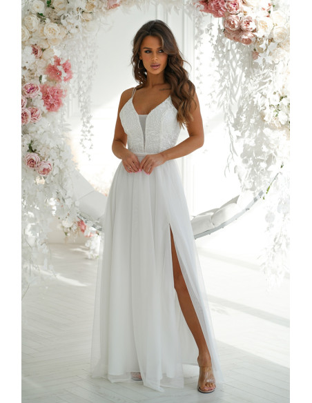 Robe longue model 193795 Bicotone
