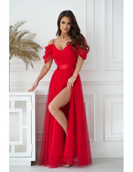 Robe longue model 196096 Bicotone