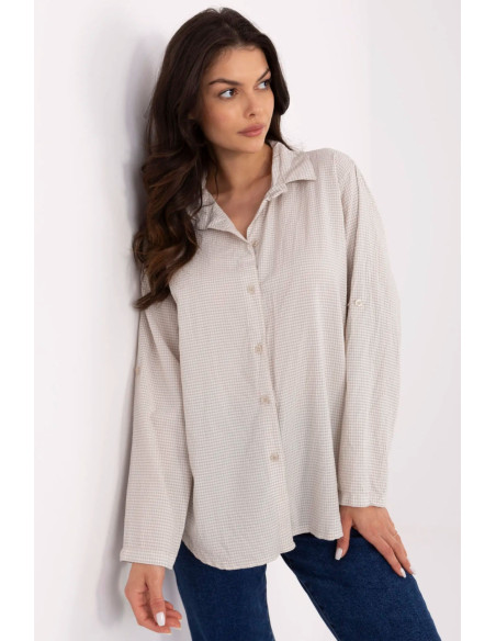 Chemise manche longue model 211444 Italy Moda