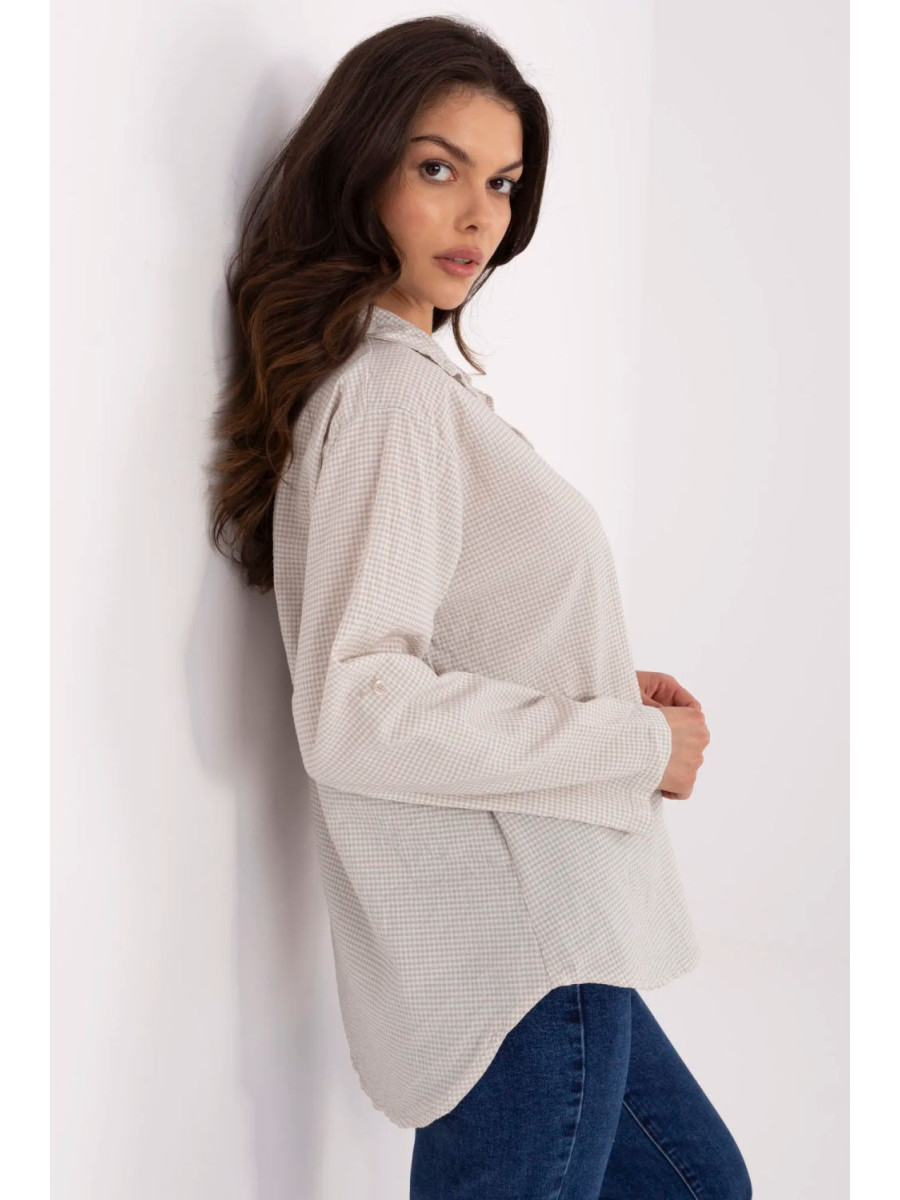Chemise manche longue model 211444 Italy Moda