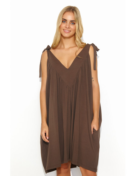 Robe de jour model 194349 Makadamia