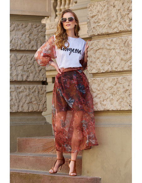 Jupe longue model 145582 Makadamia