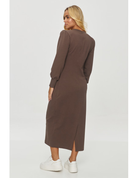 Robe de jour model 200058 Makadamia