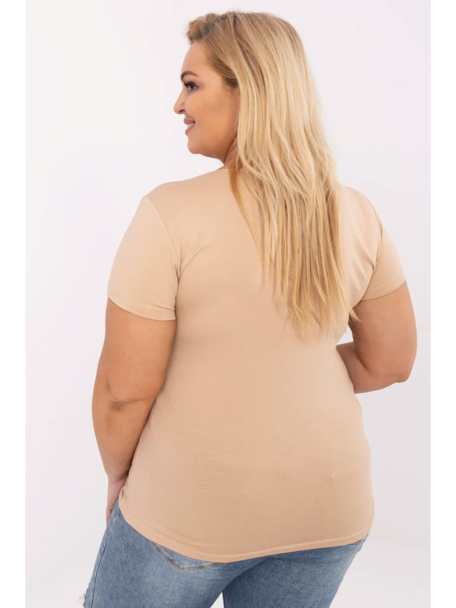 Plus size T-shirt model 211761 Relevance