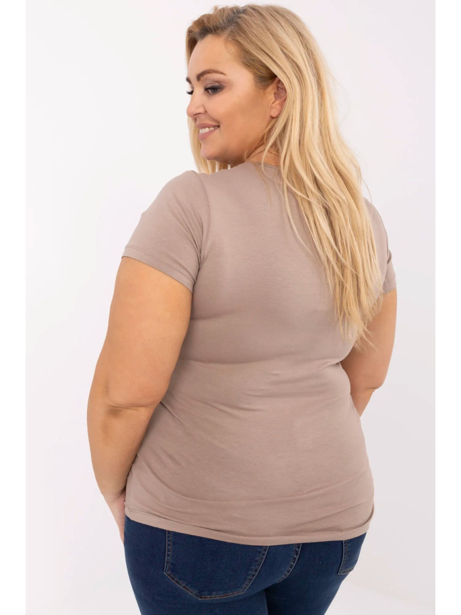 Plus size T-shirt model 211763 Relevance