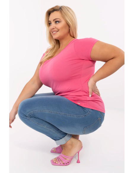Plus size T-shirt model 211768 Relevance