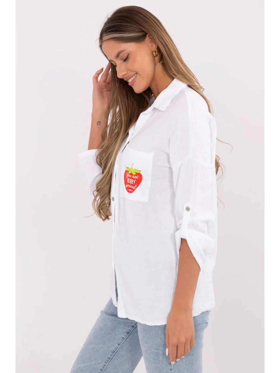 Chemise manche longue model 212062 Italy Moda
